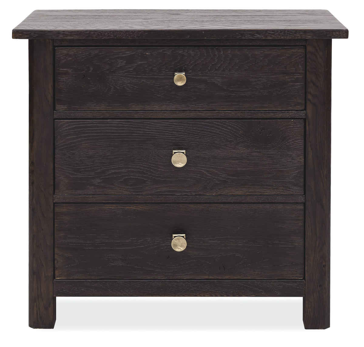 Driftwood Three-Drawer Nightstand