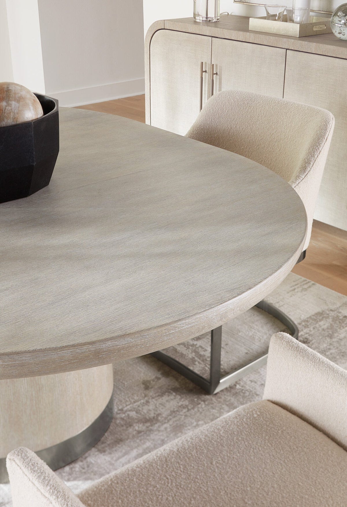 Modern Mood Round Dining Table with 1-18in Leaf