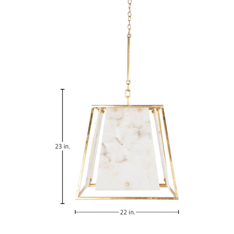 Stacey Chandelier - Gilded Gold - Large