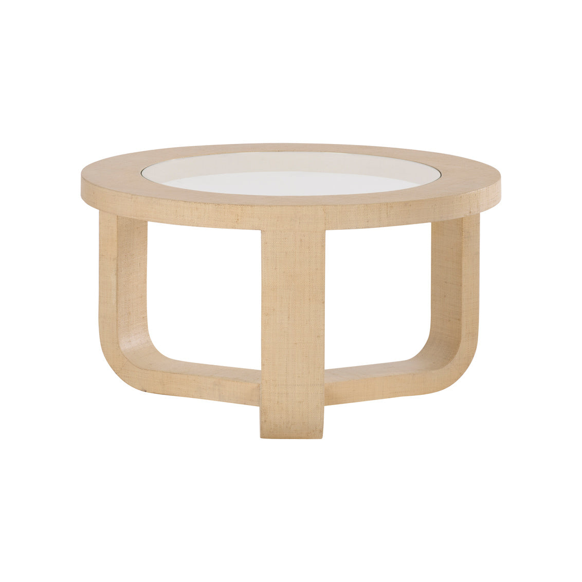 Tilda Nesting Tables in Cream/Clear / Saguran - Chelsea House