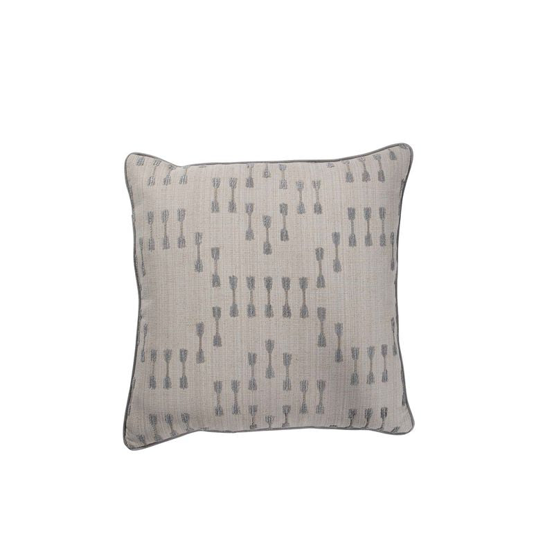 Paddle Stripe Silver Poly 24x24