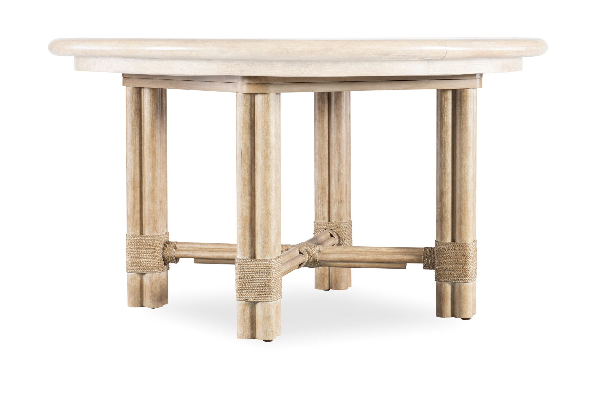 Retreat Pole Rattan Round Dining Table Base
