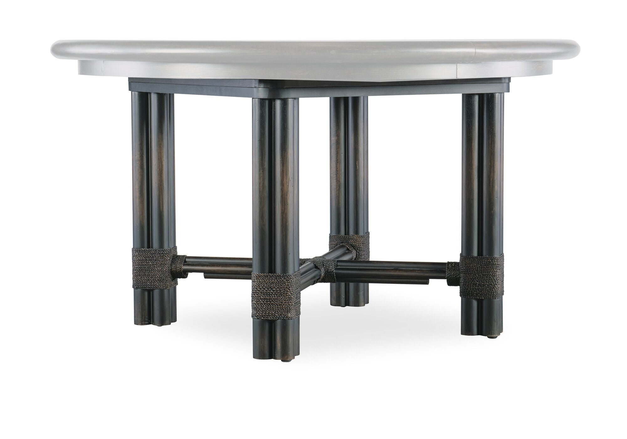Retreat Pole Rattan Round Dining Table Base