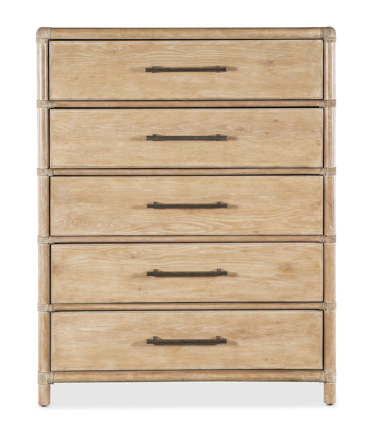 Retreat Pole Rattan Five-Drawer Chest