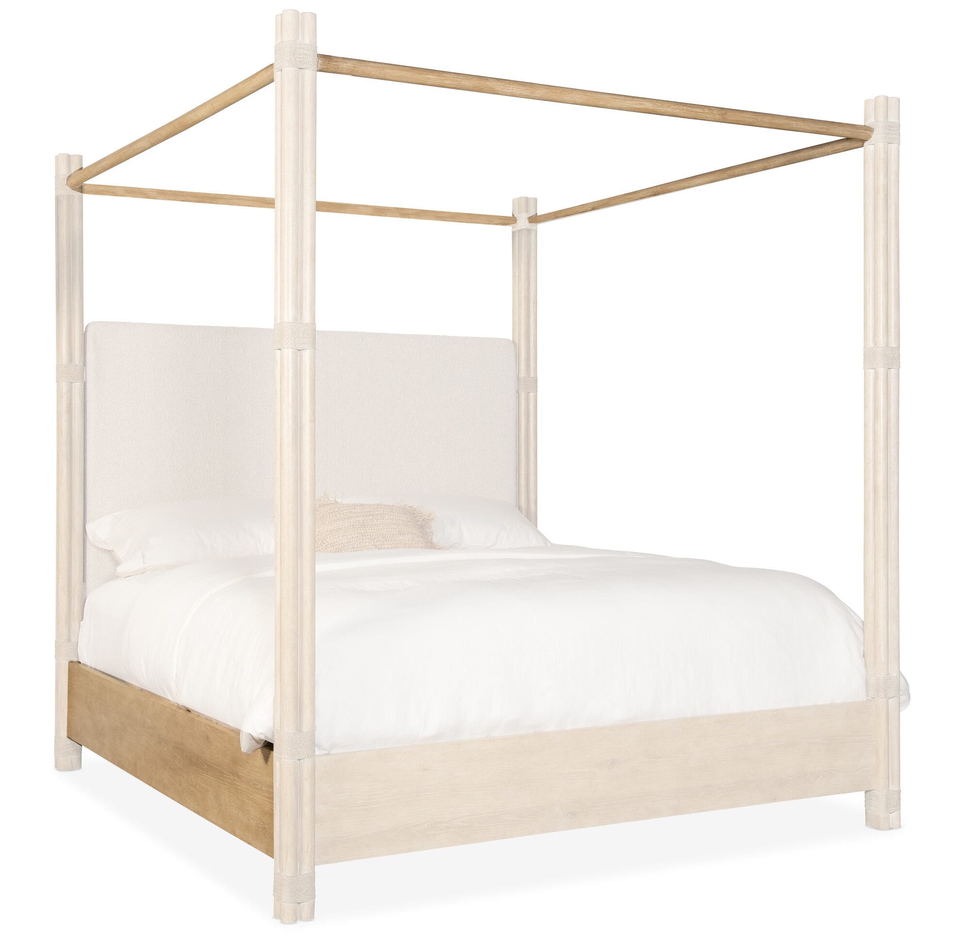 Retreat 6/0 Pole Rattan Rails and Canopy