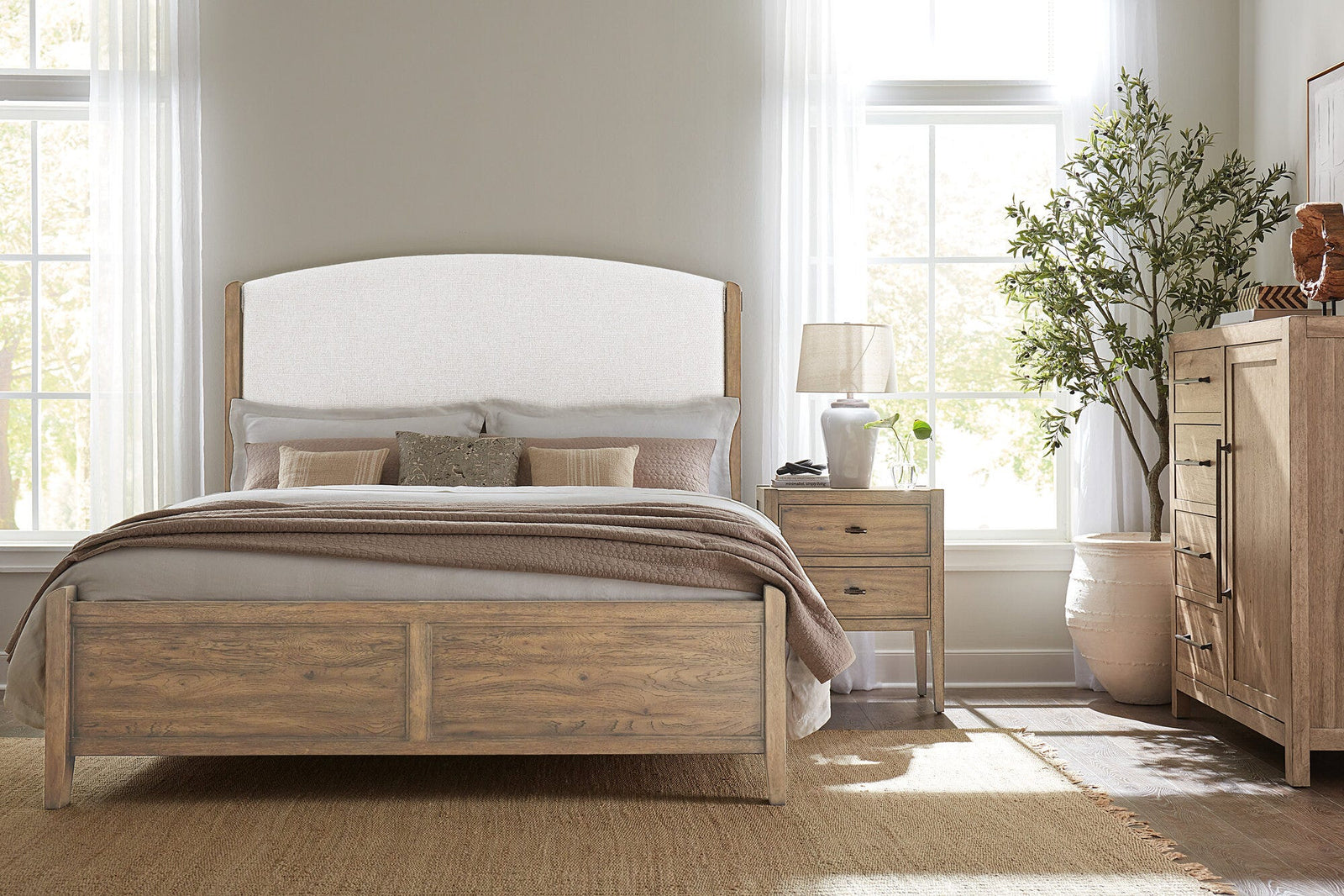 Vineyard Row Two Drawer Nightstand