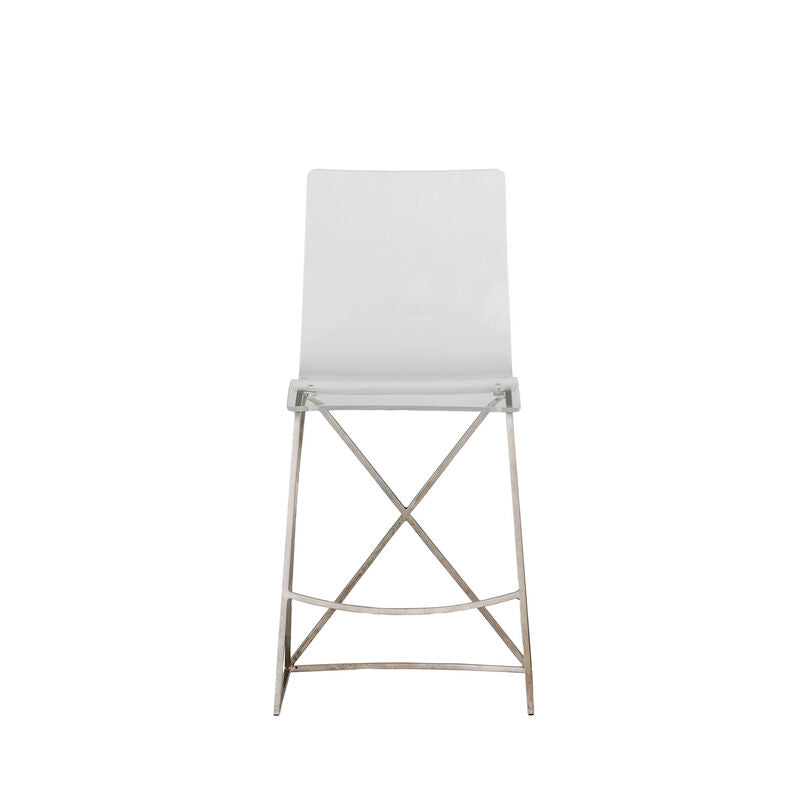 Johnson 24.75' Counter Height Stool - Silver
