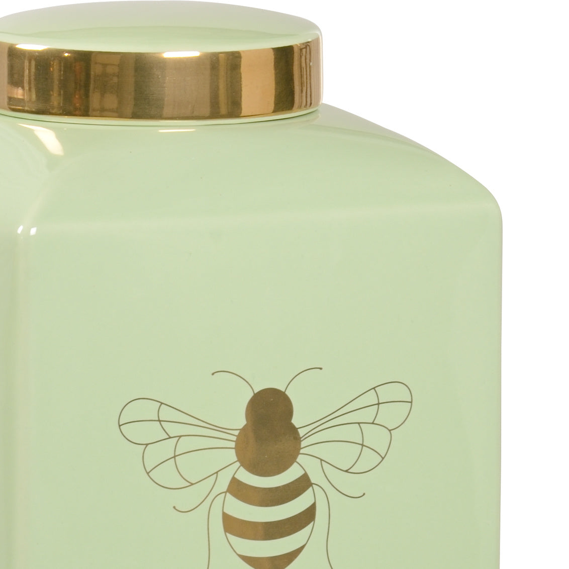 Bee Gracious Ginger Jar - Pistachio