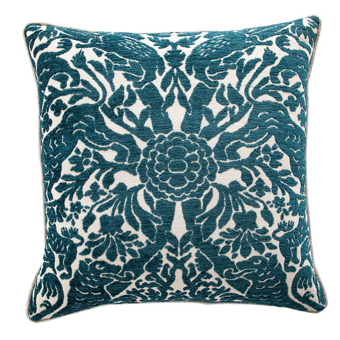 Jungle Reef Ivory Cord Poly 24x24