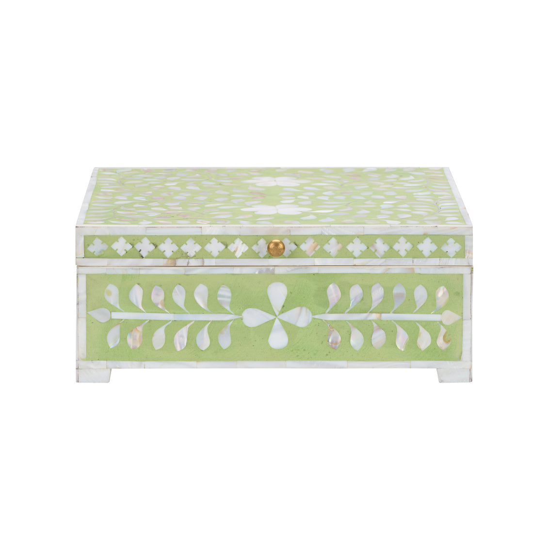 Bone Inlay Box-Green