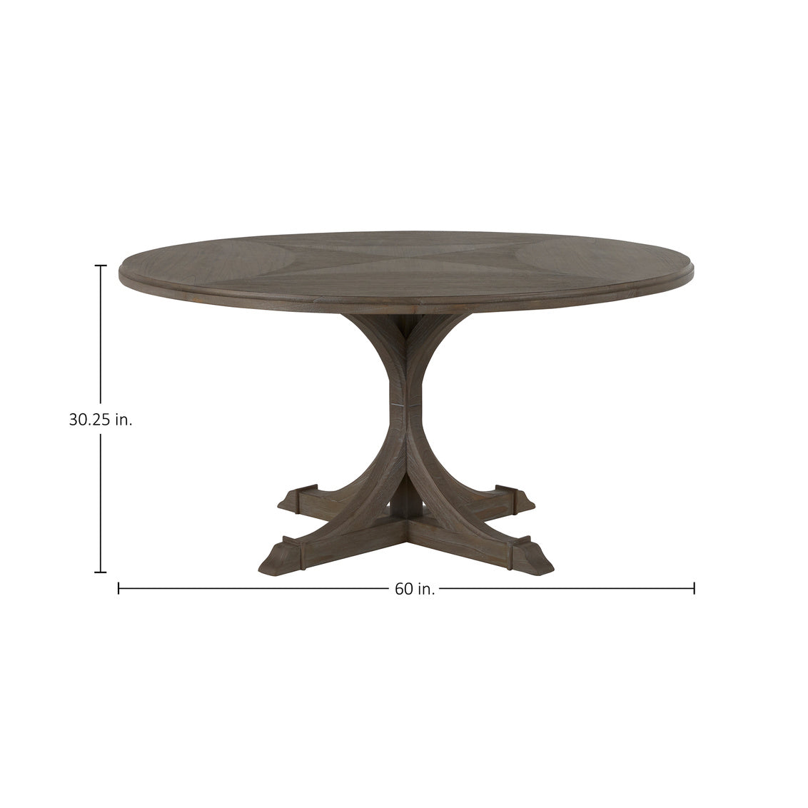 Adams Round Dining Table - Dark