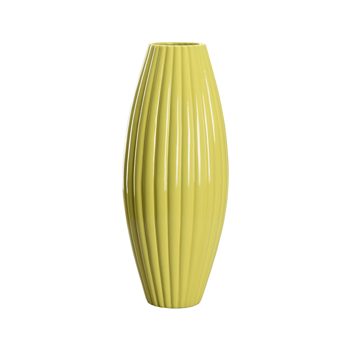 Aubrey Vase - Chartreuse (Tall) in 18 / Ceramic/Porcelain - Chelsea House