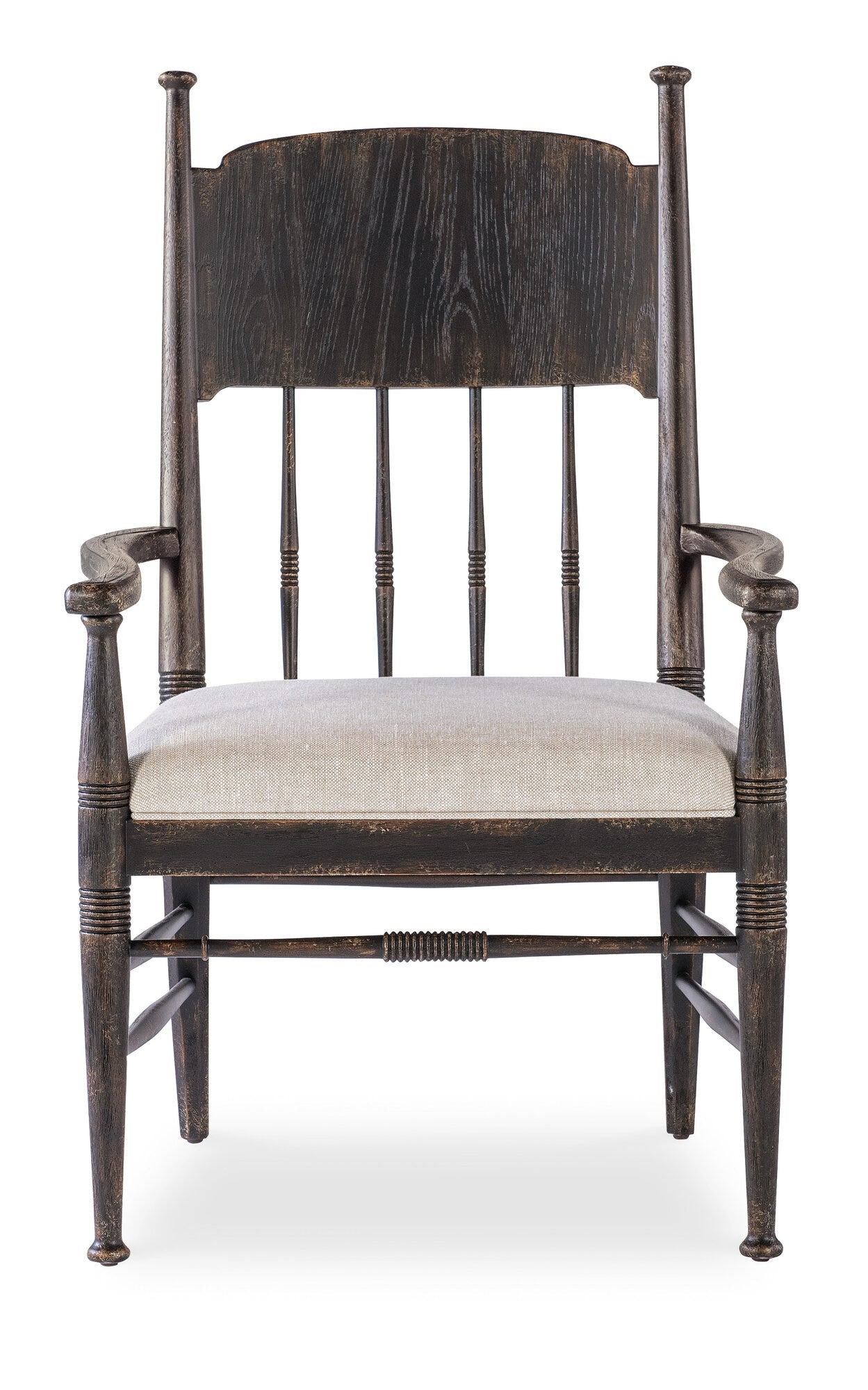 Americana Upholstered Seat Arm Chair