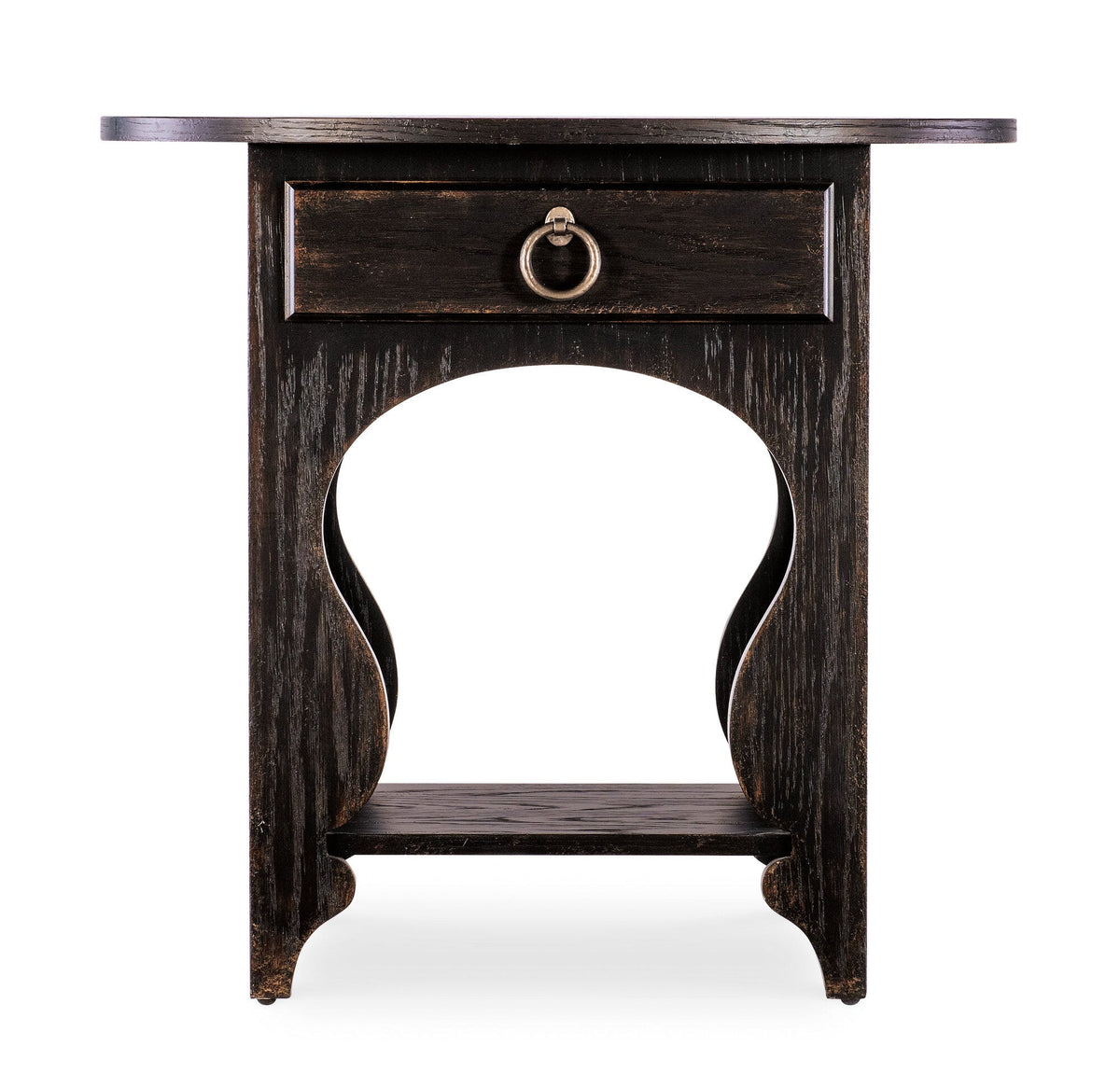 Americana One-Drawer Oval Nightstand
