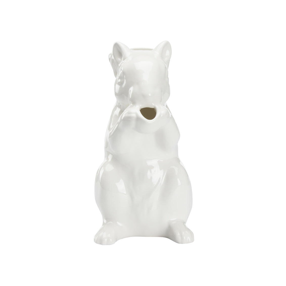 Squirrel Pitcher - White