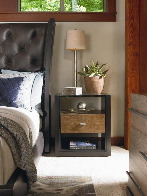 Mesa Hallam Nightstand - Melange/Napa Cerused – Nightstands by Century Furniture | Sutter & Vale