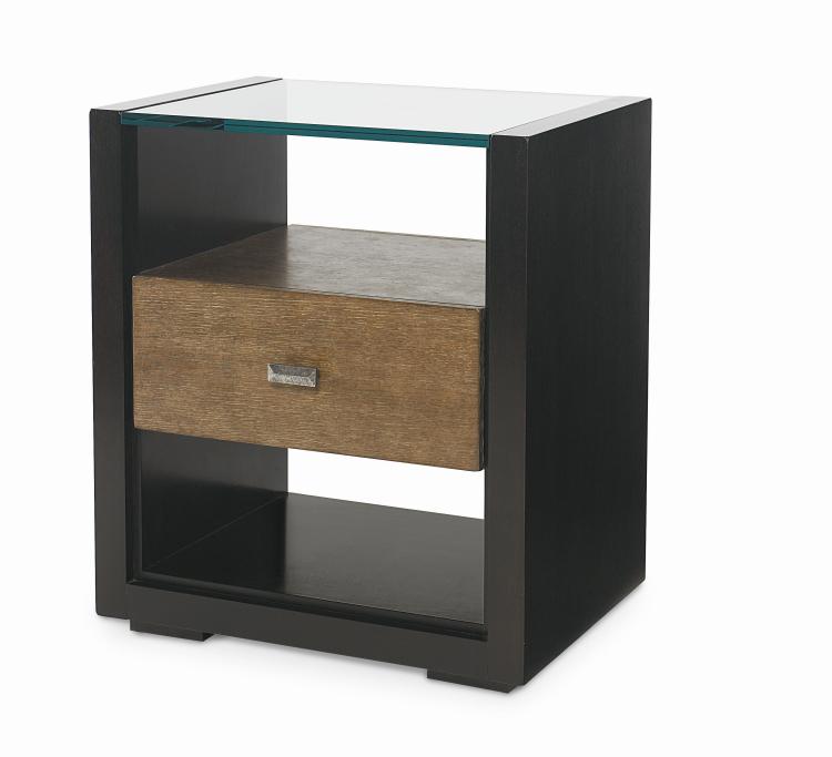 Mesa Hallam Nightstand - Melange/Napa Cerused – Nightstands by Century Furniture | Sutter & Vale