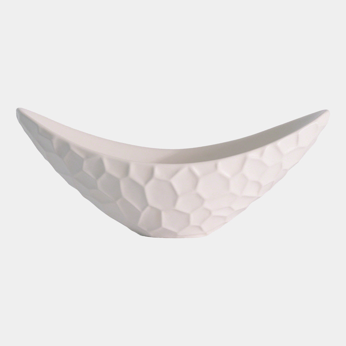 Honeycomb Bowl-Matte White