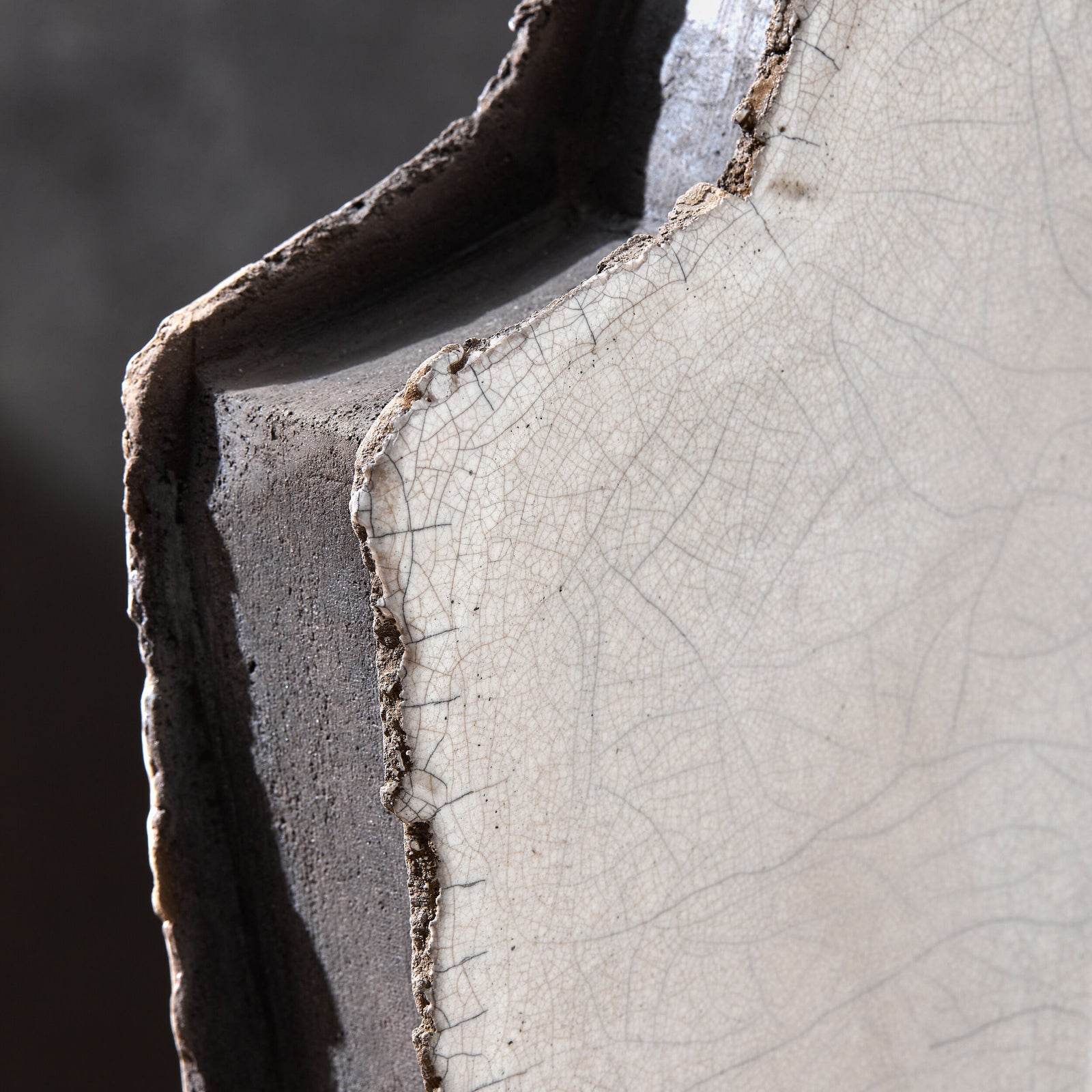 Wing Sculpture-Raku-Left