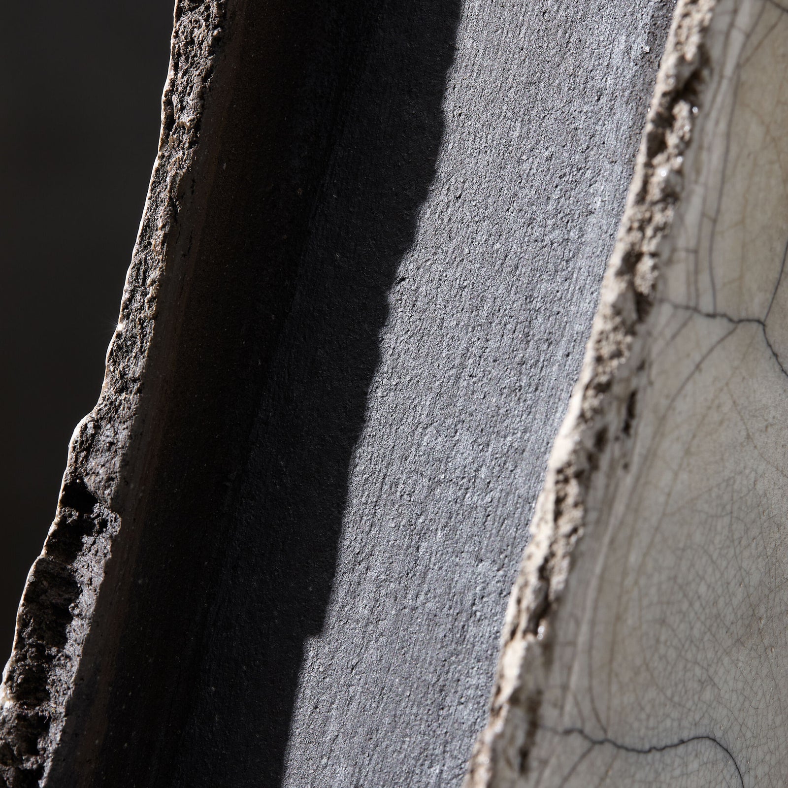 Wing Sculpture-Raku-Left