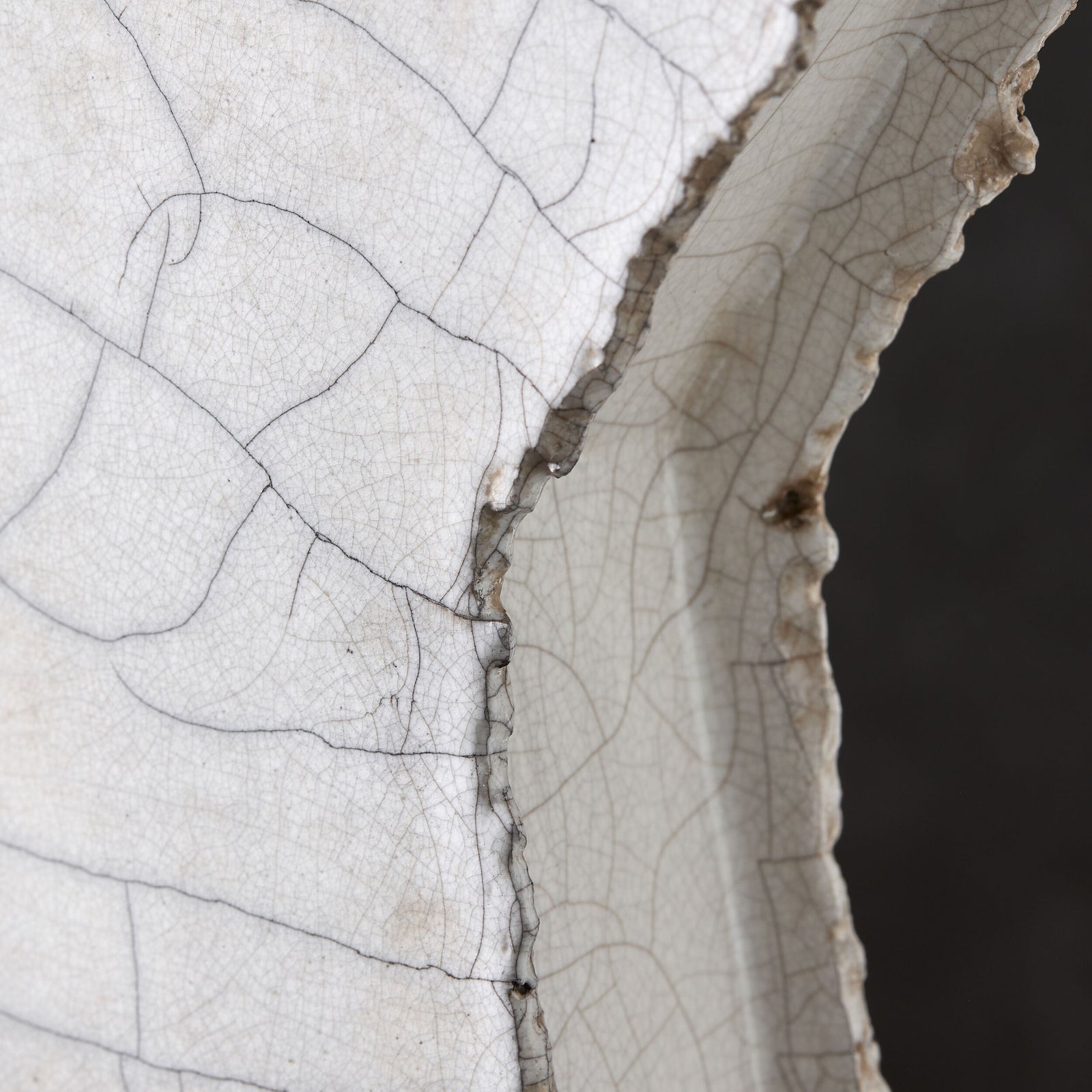 Wing Sculpture-Raku-Left