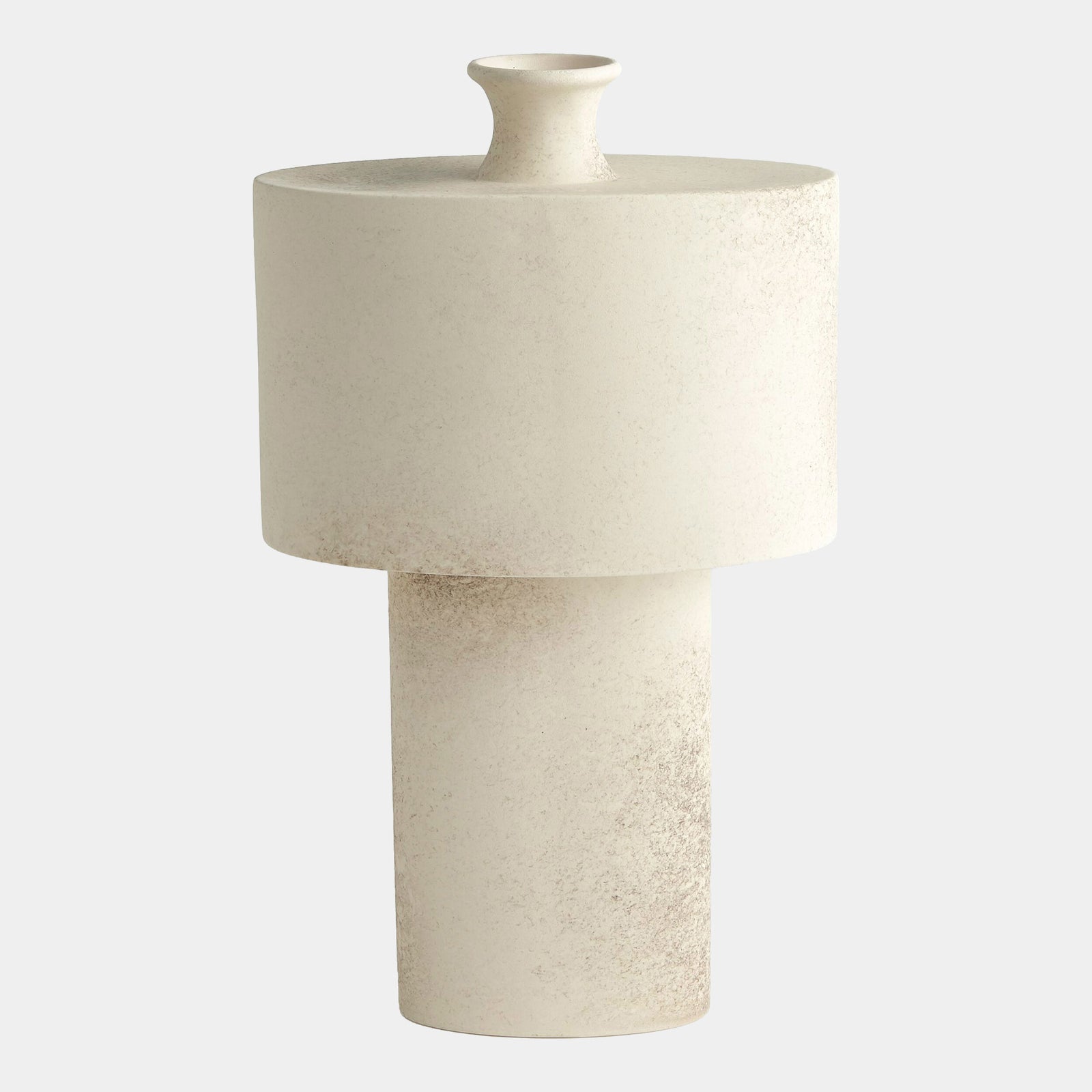 Folk Oval Drum Vase