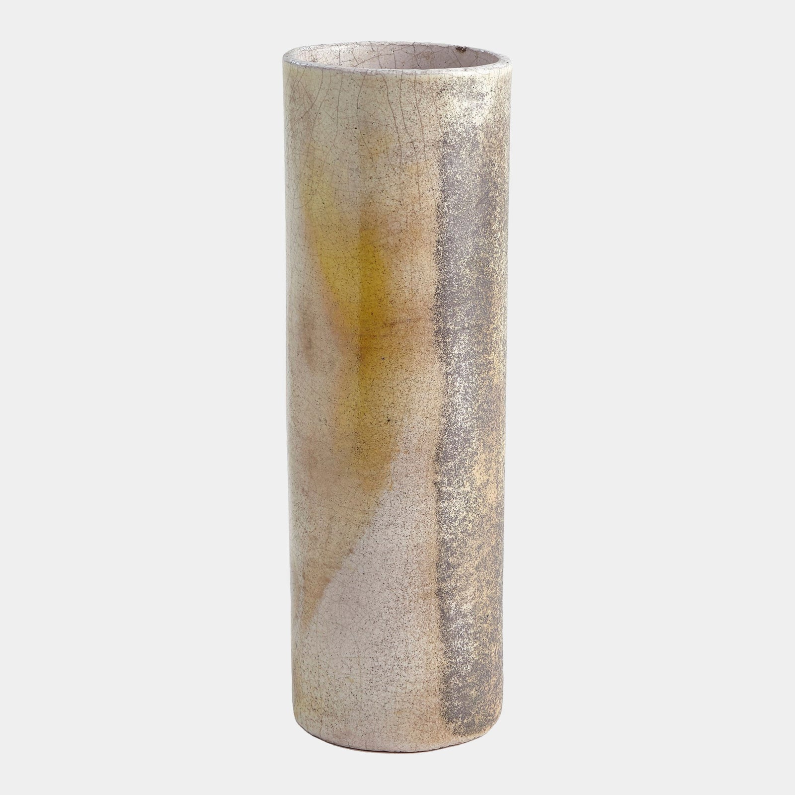 Golden Raku Vase-Lg