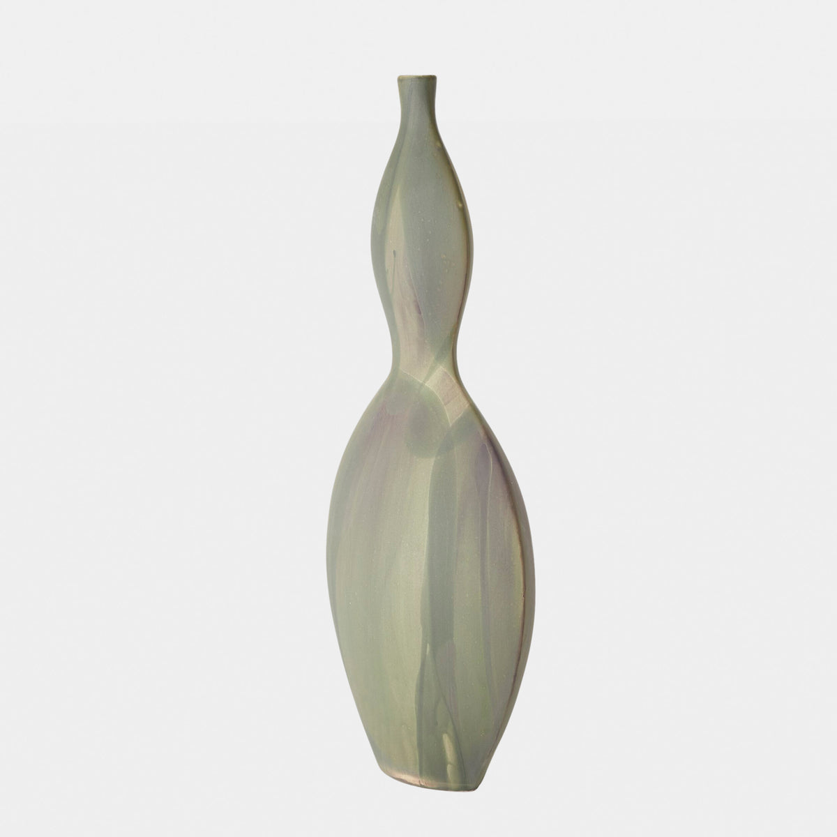 Helios Vase-Washed Green-Lg