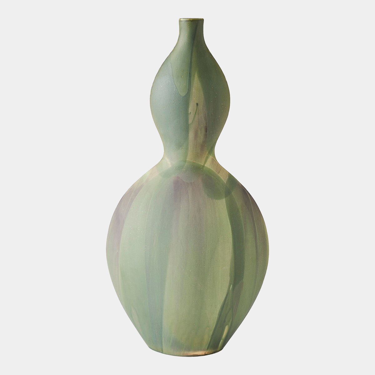 Helios Vase-Washed Green-Lg