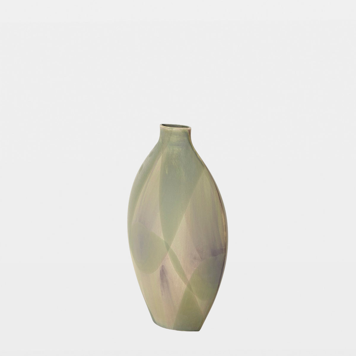 Helios Vase-Washed Green-Sm