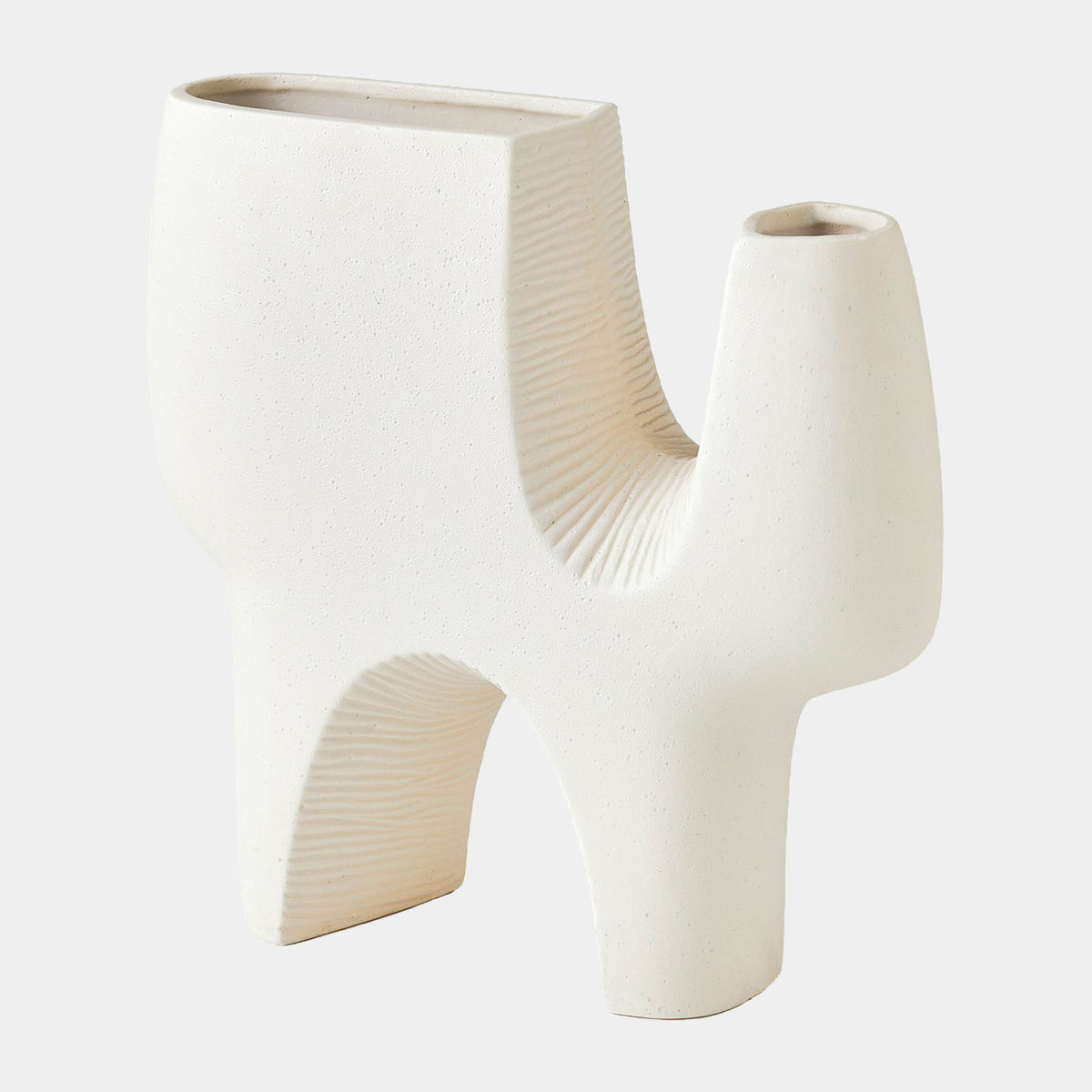 Cassel Vase-Matte White-Lg