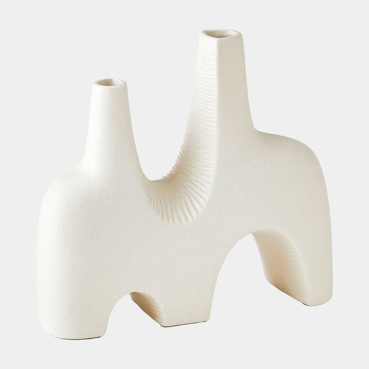 Cassel Vase-Matte White-Med