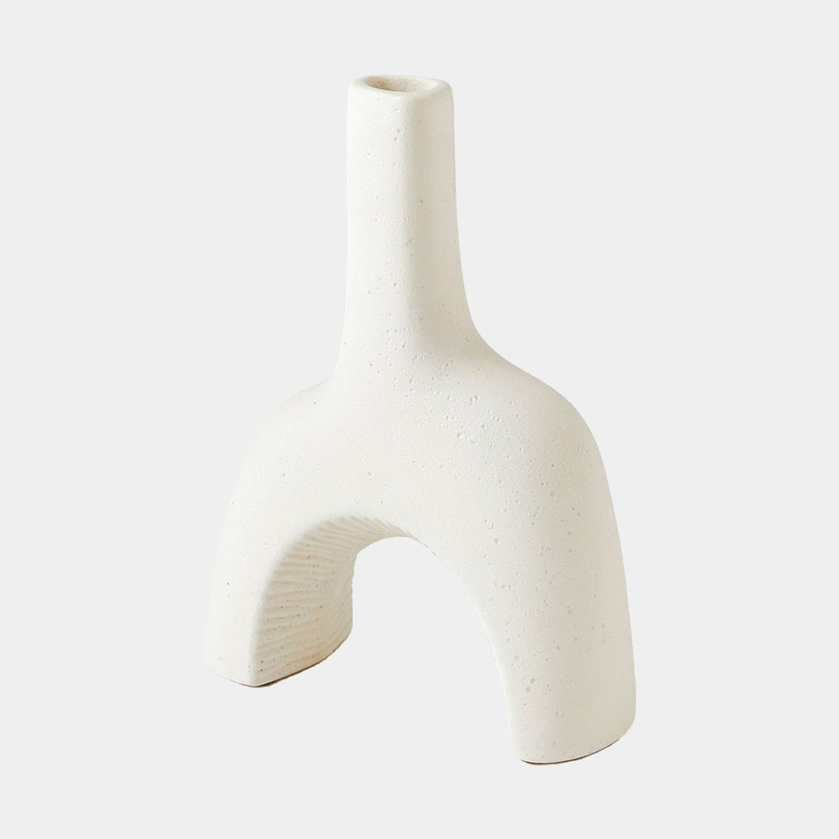 Cassel Vase-Matte White-Sm