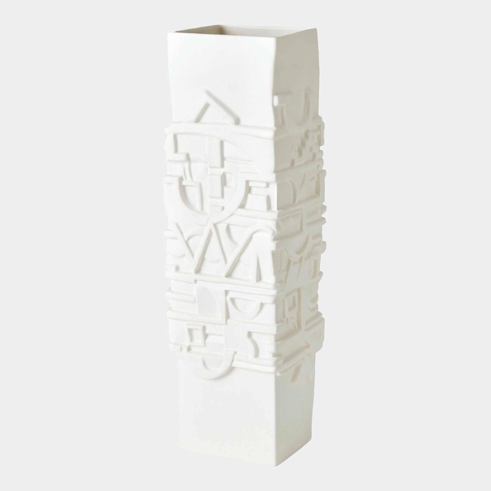 Totem Vase-Matte White