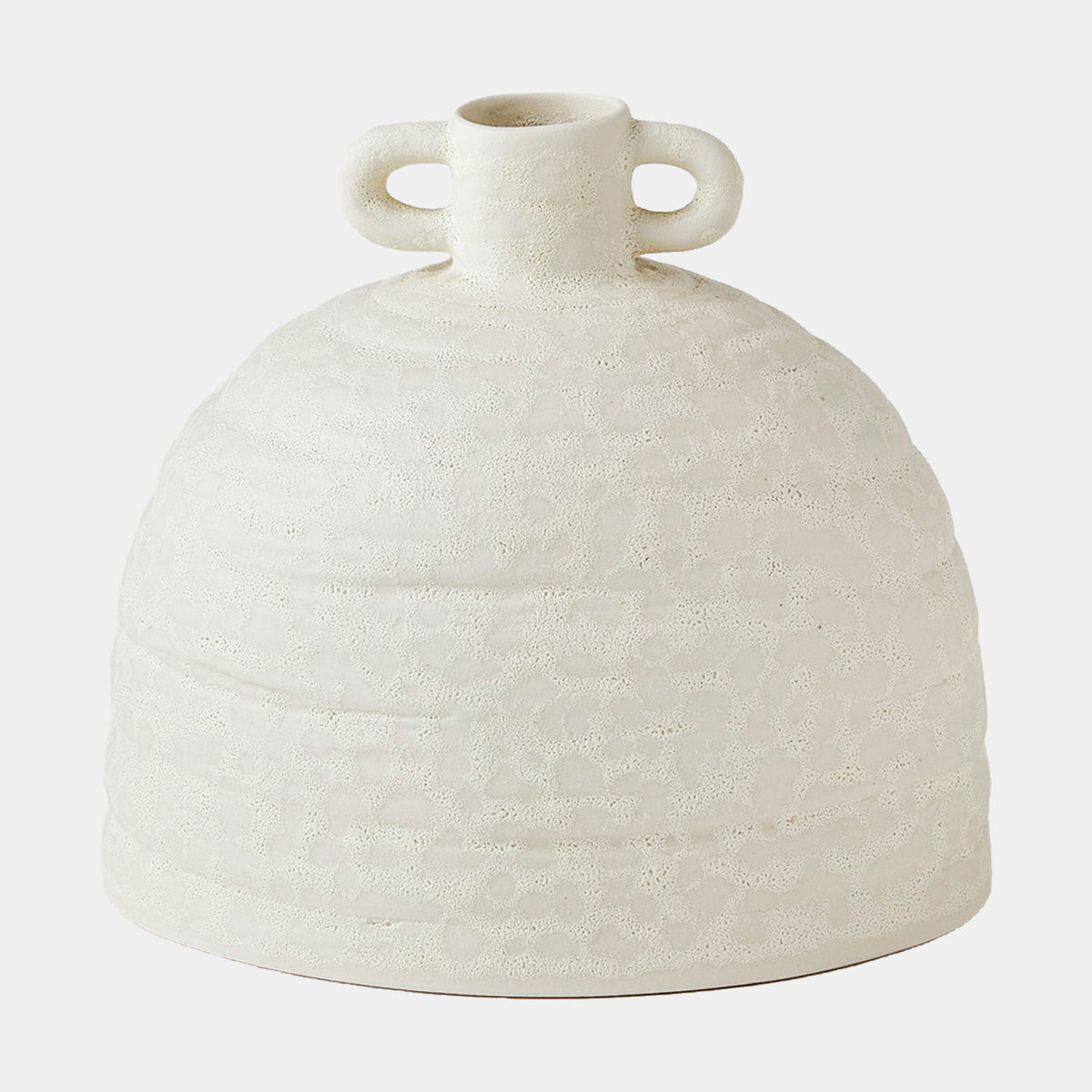 Sahara Vase-White-Squat