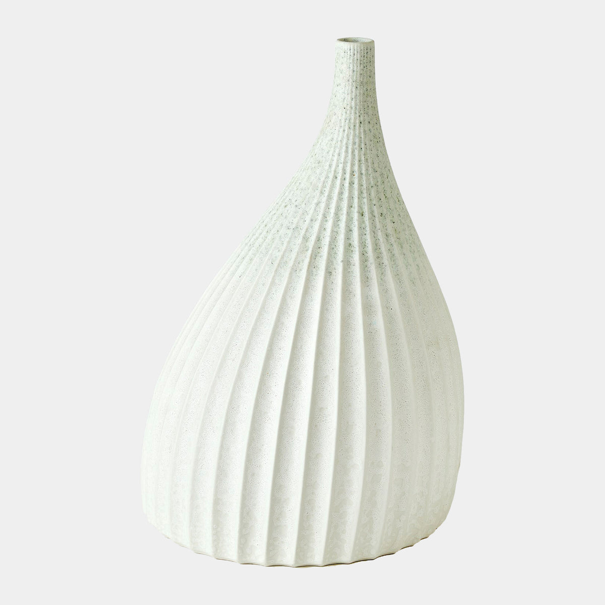 Dewdrop Vase-White-Lg