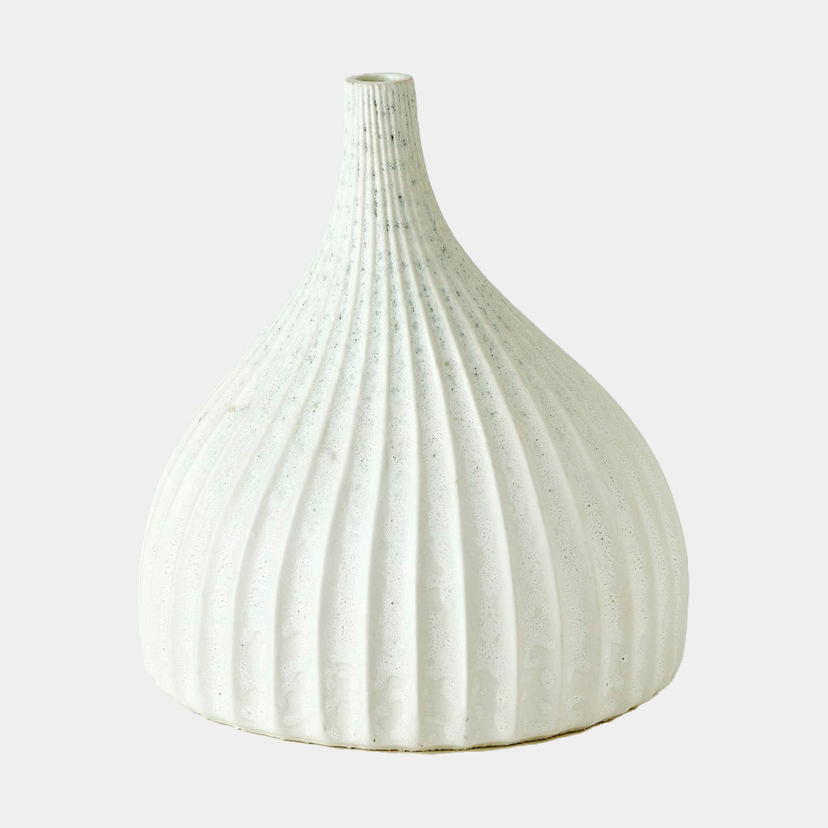 Dewdrop Vase-White-Sm