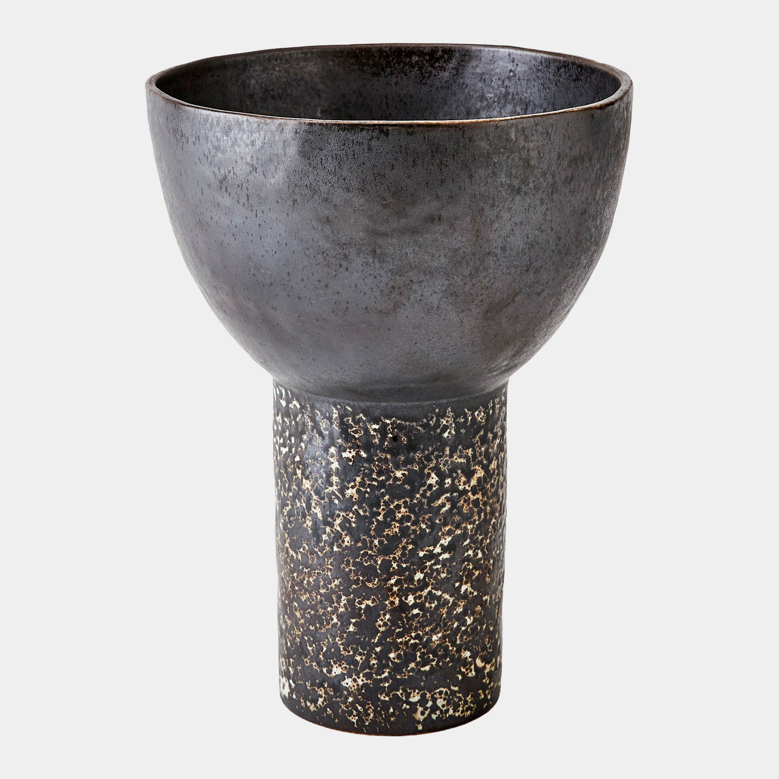 Cinder Footed Bowl-Reactive-Lg