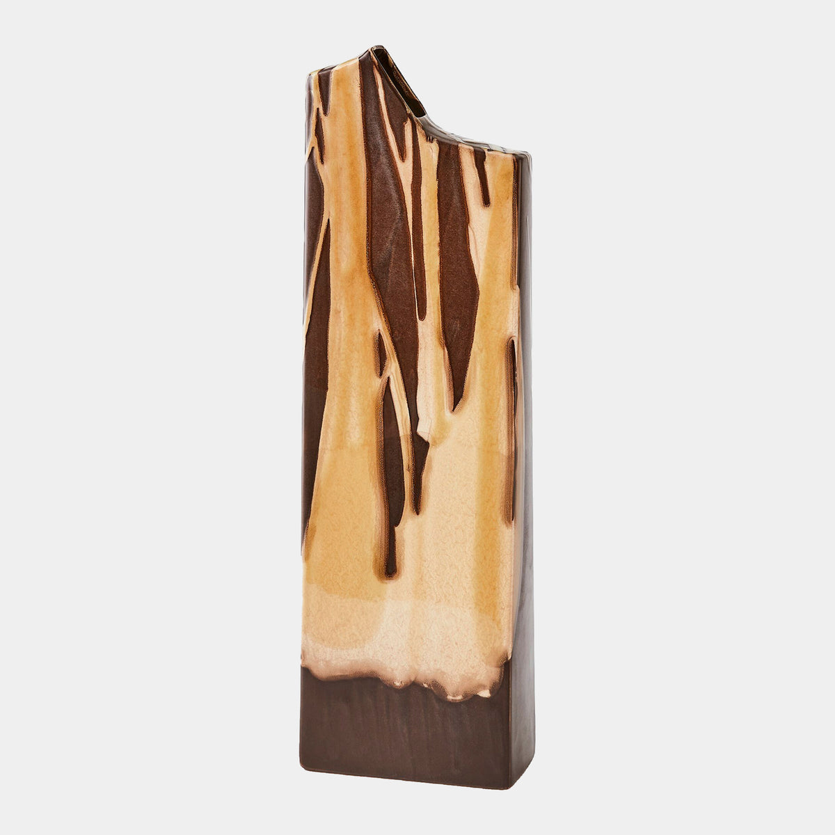 Caspian Column Splash Vase-Umber-Med