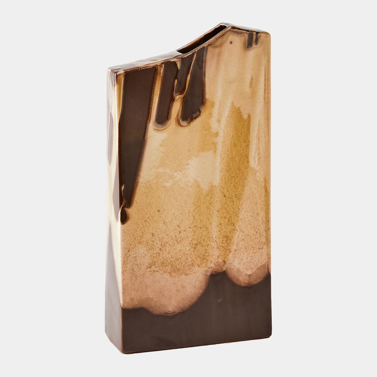 Caspian Column Splash Vase-Umber-Sm