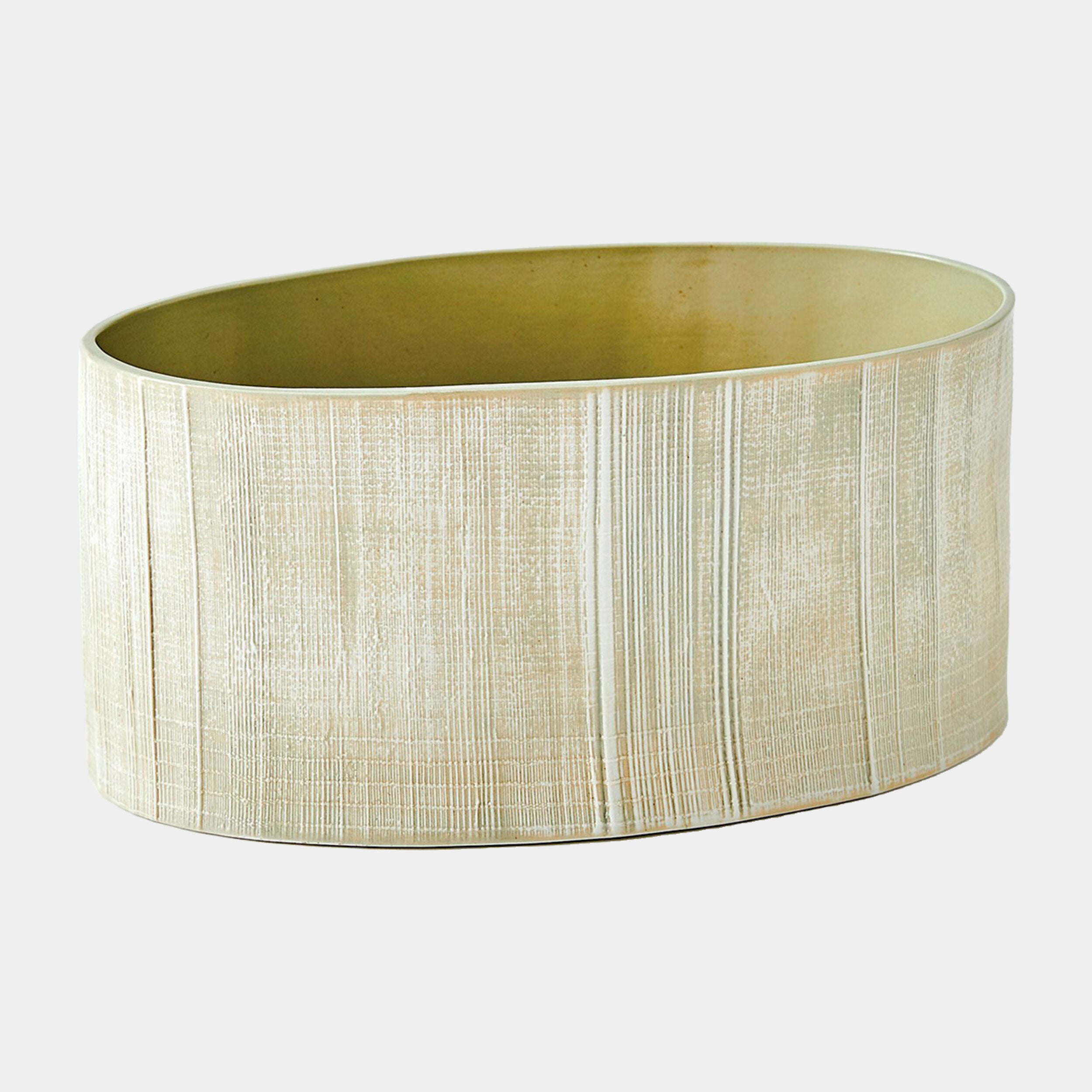 Cross Hatch Compote-Celery