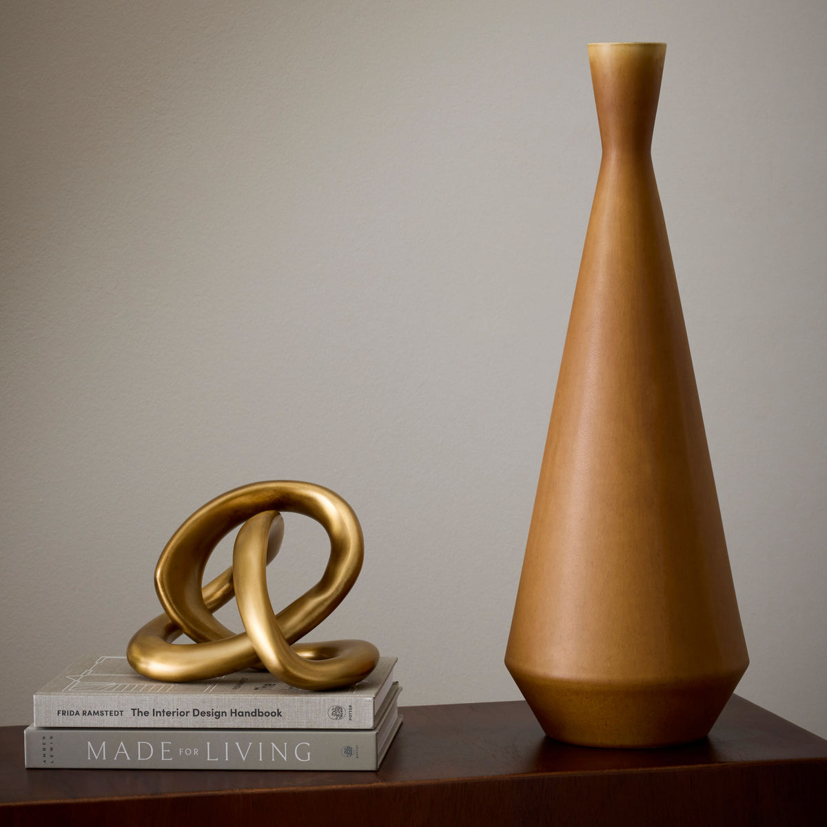 Modern Vase-Rust-Lg