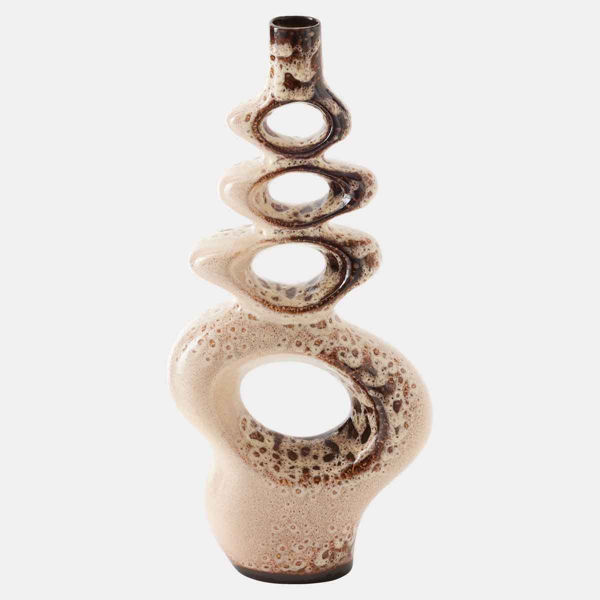 Token Vase-Beige Splotch-Sm