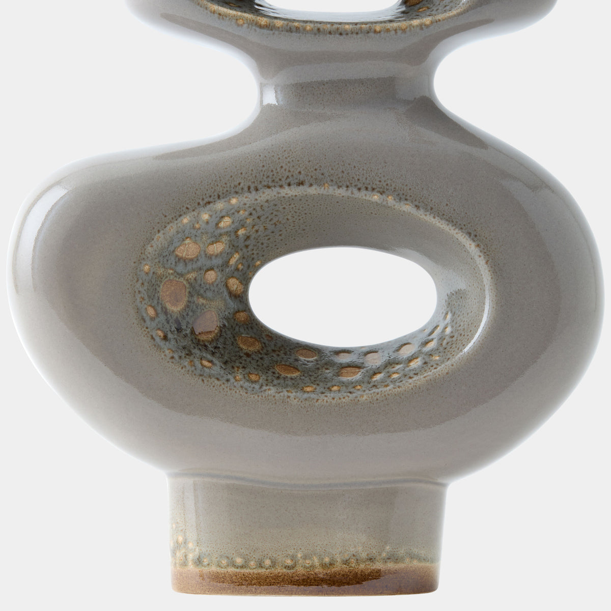 Token Vase-Gray Splotch-Lg