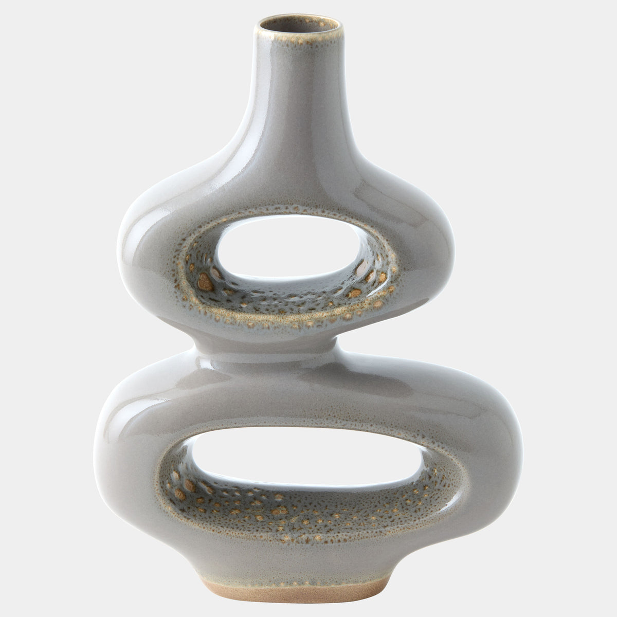 Token Vase-Gray Splotch-Med