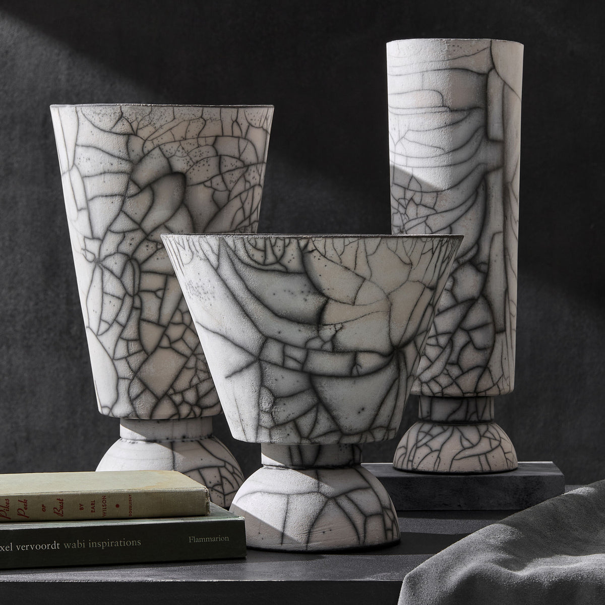 Trophy Vase-Naked Raku-Short