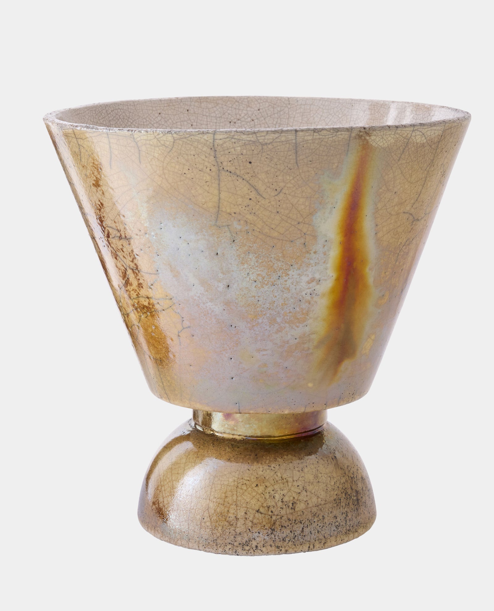 Trophy Vase-Iridescent-Short