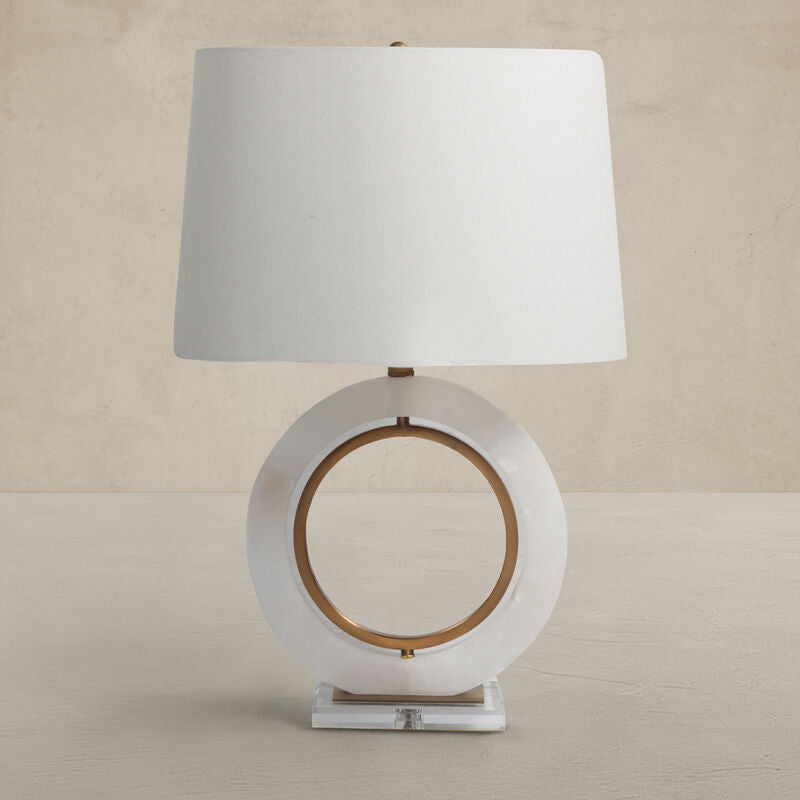 Janelle Table Lamp - Alabaster