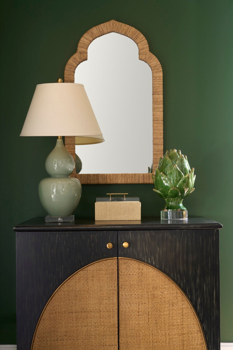 Fulton Vase Lamp - Green in 31.5 / Ceramic/Porcelain - Chelsea House