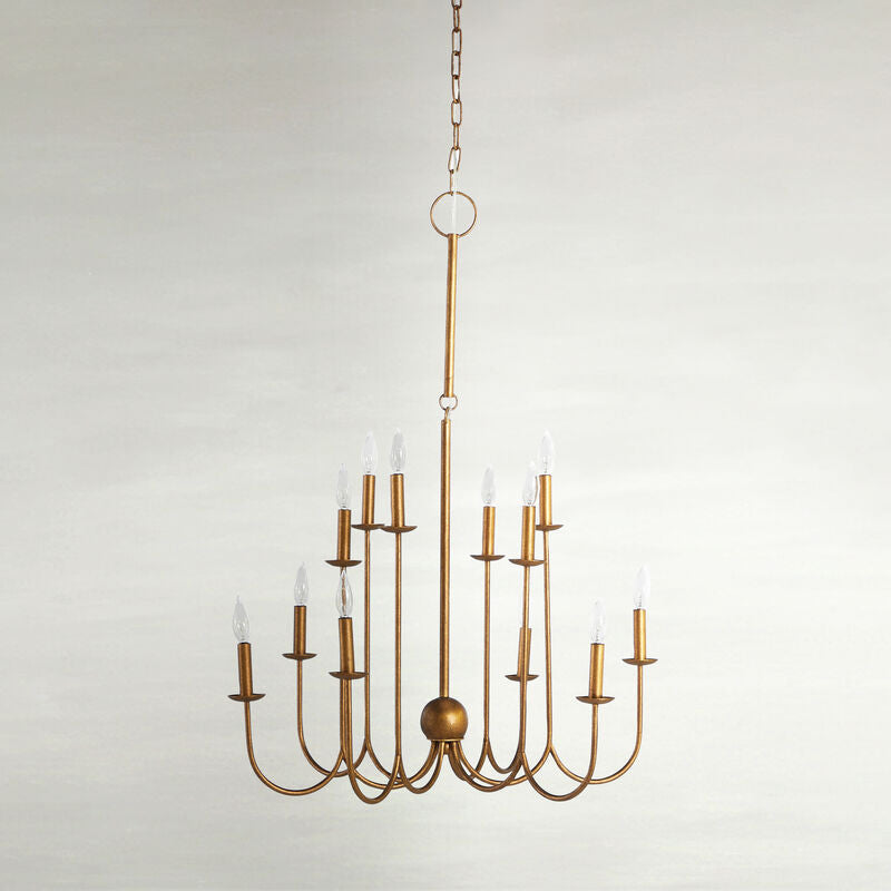 Snow Chandelier - Gold